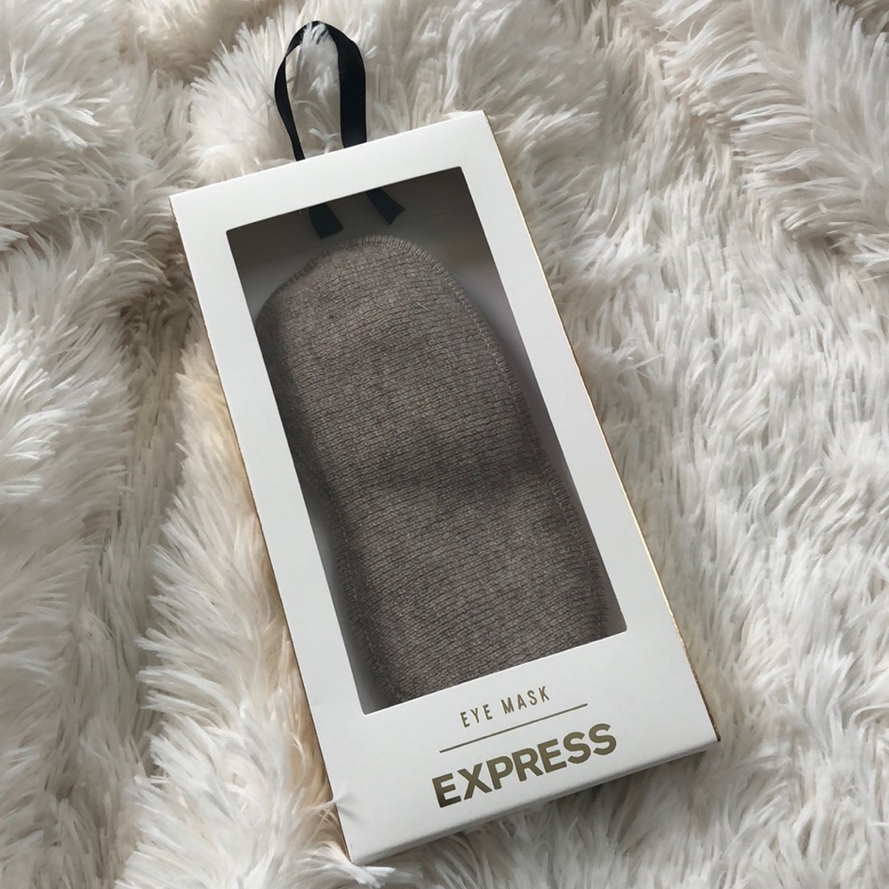 Express Cashmere Sleep Eye Mask in Beige